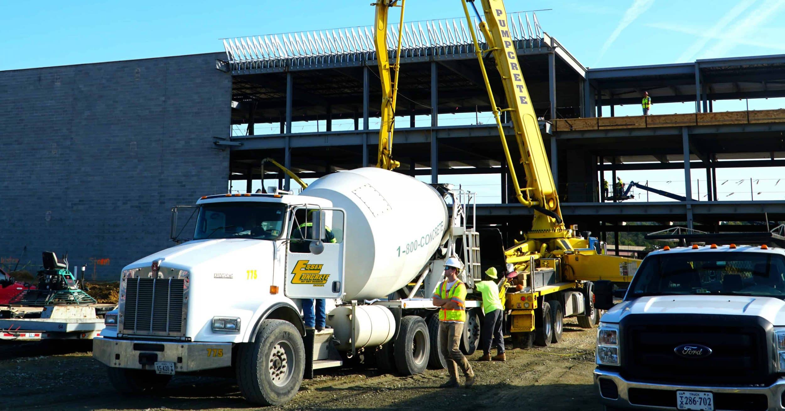 Commercial Concrete Richmond. Served fresh daily by Essex Concrete.